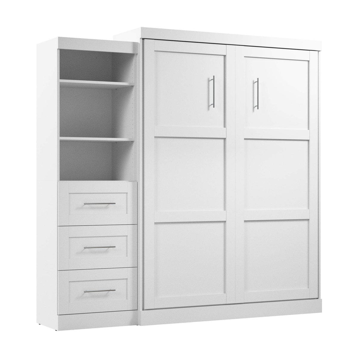 Modubox Pur Queen Murphy Wall Bed and Storage Unit with Drawers (90W), image 17