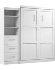 Modubox Pur Queen Murphy Wall Bed and Storage Unit with Drawers (90W), image 17