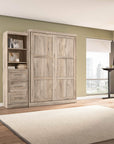 Modubox Pur Queen Murphy Wall Bed and Storage Unit with Drawers (90W), image 29