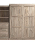 Modubox Pur Queen Murphy Wall Bed and Storage Unit with Drawers (90W), image 33