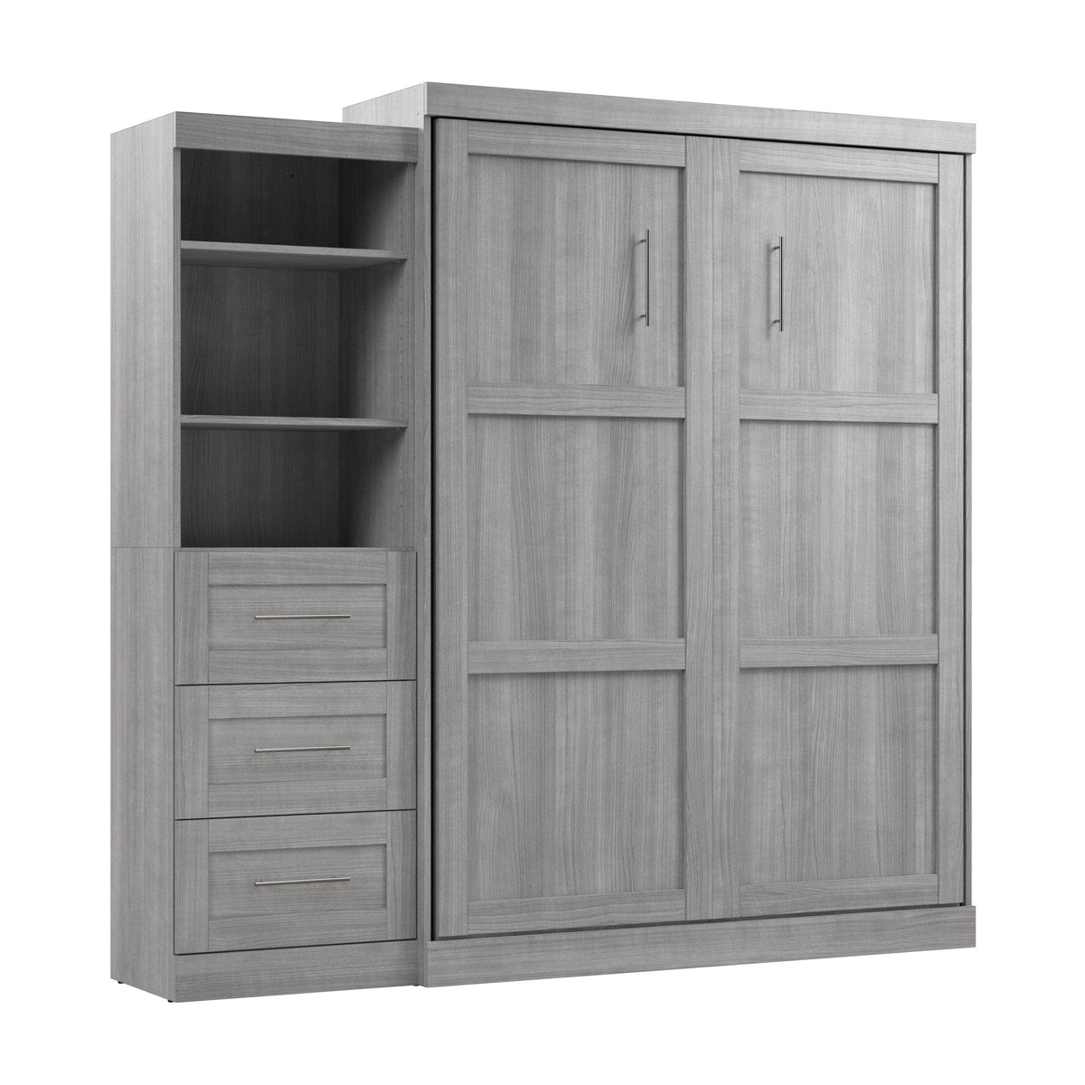 Modubox Pur Queen Murphy Wall Bed and Storage Unit with Drawers (90W), image 44