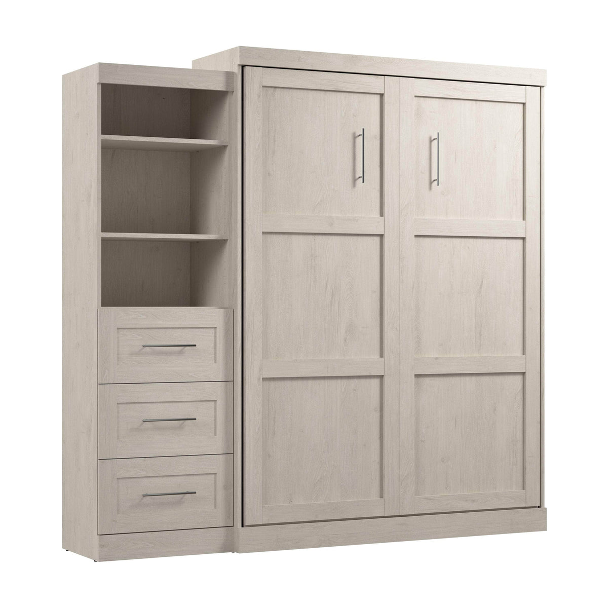 Modubox Pur Queen Murphy Wall Bed and Storage Unit with Drawers (90W), image 59