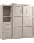 Modubox Pur Queen Murphy Wall Bed and Storage Unit with Drawers (90W), image 59