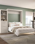 Modubox Pur Queen Murphy Wall Bed and Storage Unit with Drawers (90W), image 56