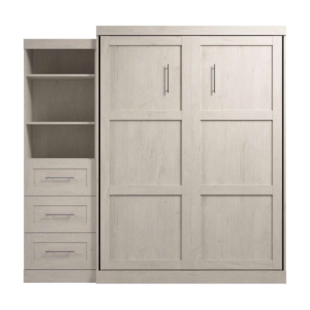 Modubox Pur Queen Murphy Wall Bed and Storage Unit with Drawers (90W), image 58