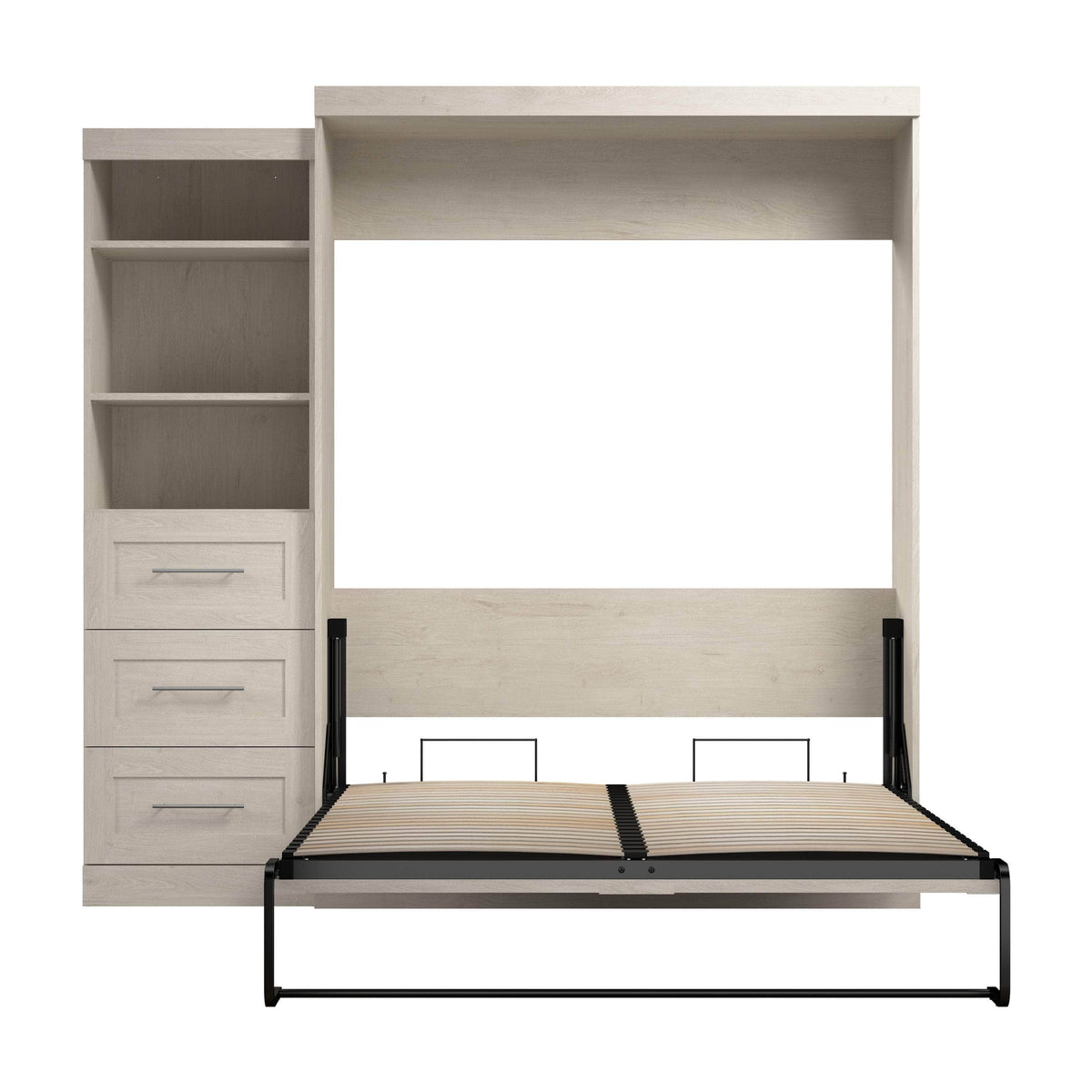 Modubox Pur Queen Murphy Wall Bed and Storage Unit with Drawers (90W), image 62