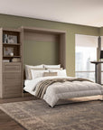 Modubox Pur Queen Murphy Wall Bed and Storage Unit with Drawers (90W), image 68