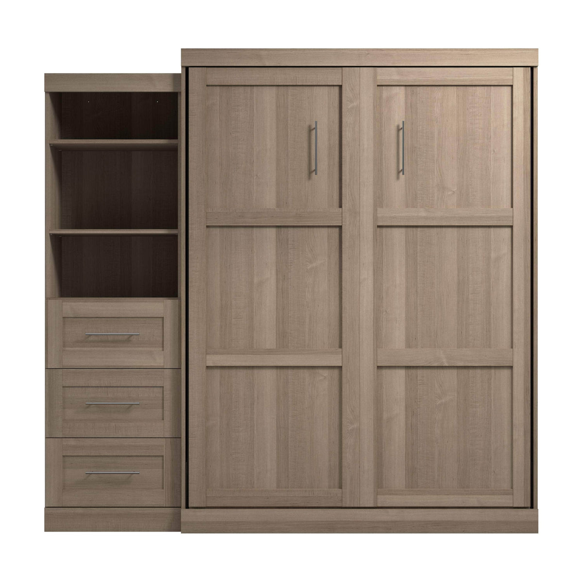 Modubox Pur Queen Murphy Wall Bed and Storage Unit with Drawers (90W), image 70