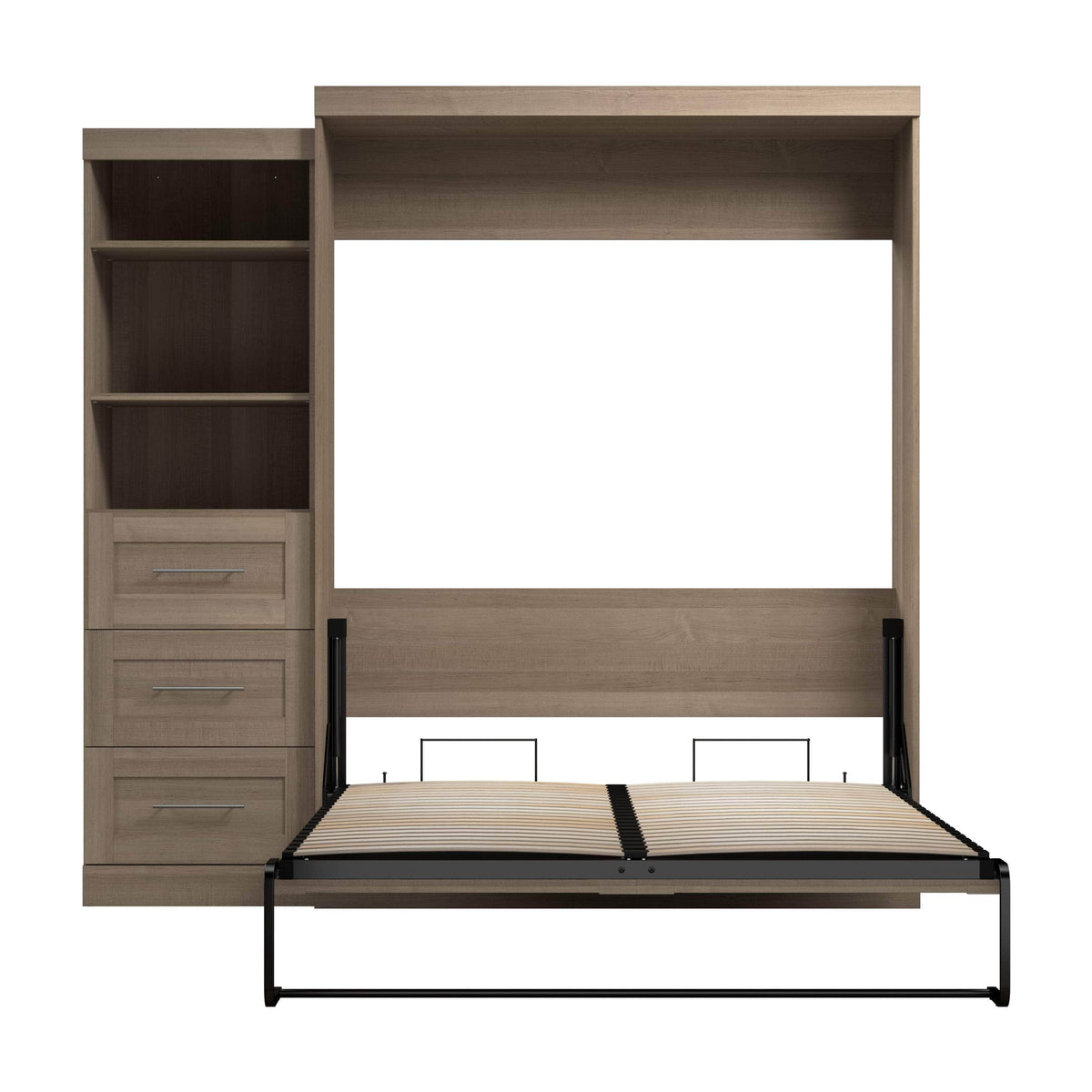 Modubox Pur Queen Murphy Wall Bed and Storage Unit with Drawers (90W), image 74
