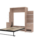 Modubox Cielo Full Murphy Wall Bed with Storage (98W), image 4