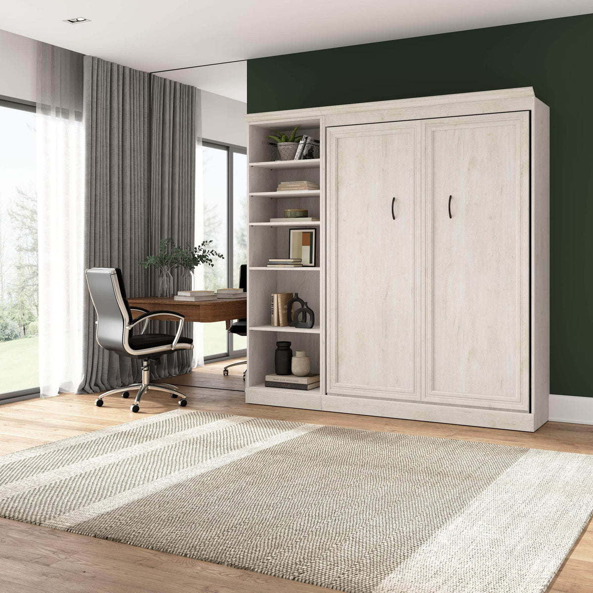 Modubox Versatile Full Murphy Wall Bed and 1 Storage Unit, image 22