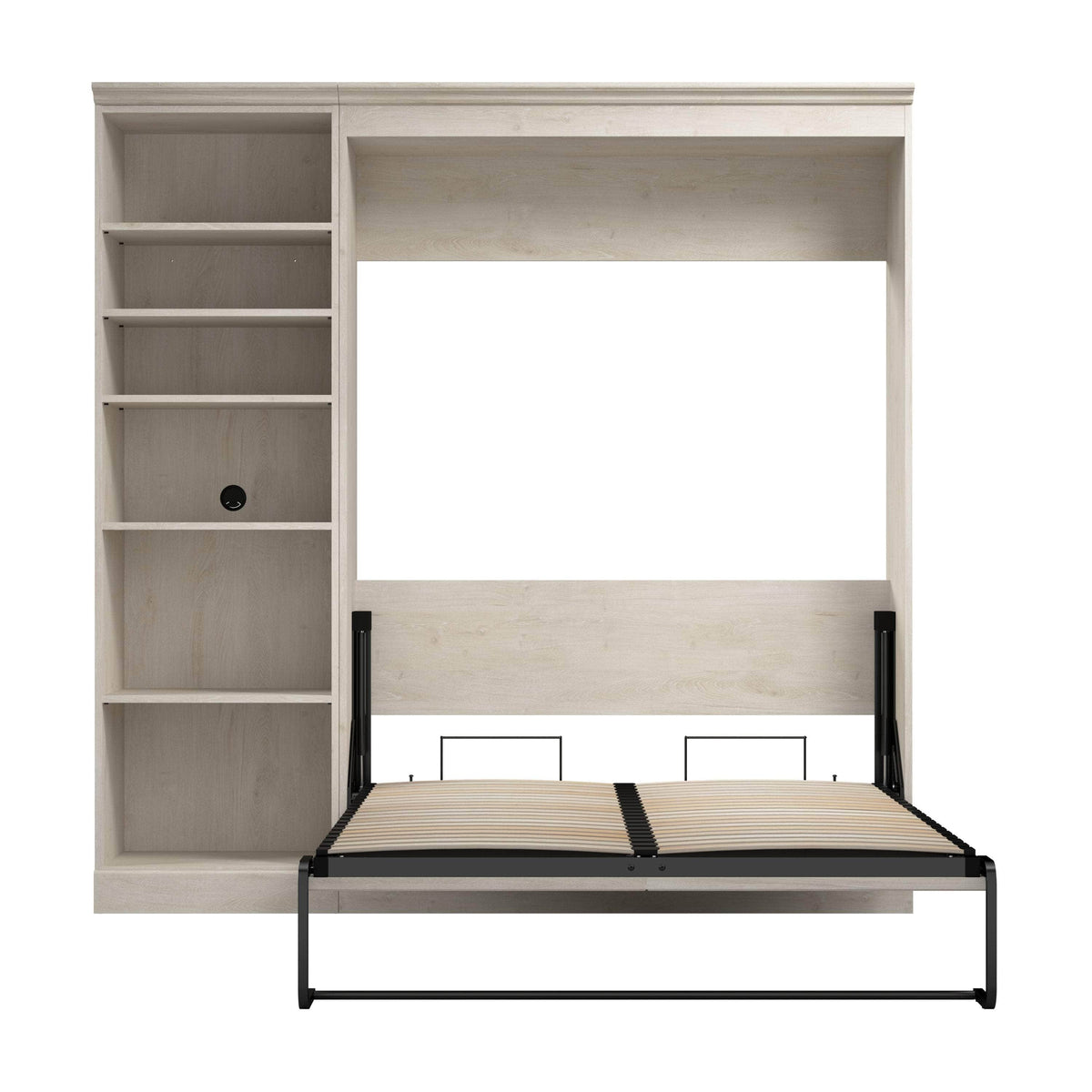 Modubox Versatile Full Murphy Wall Bed and 1 Storage Unit, image 25