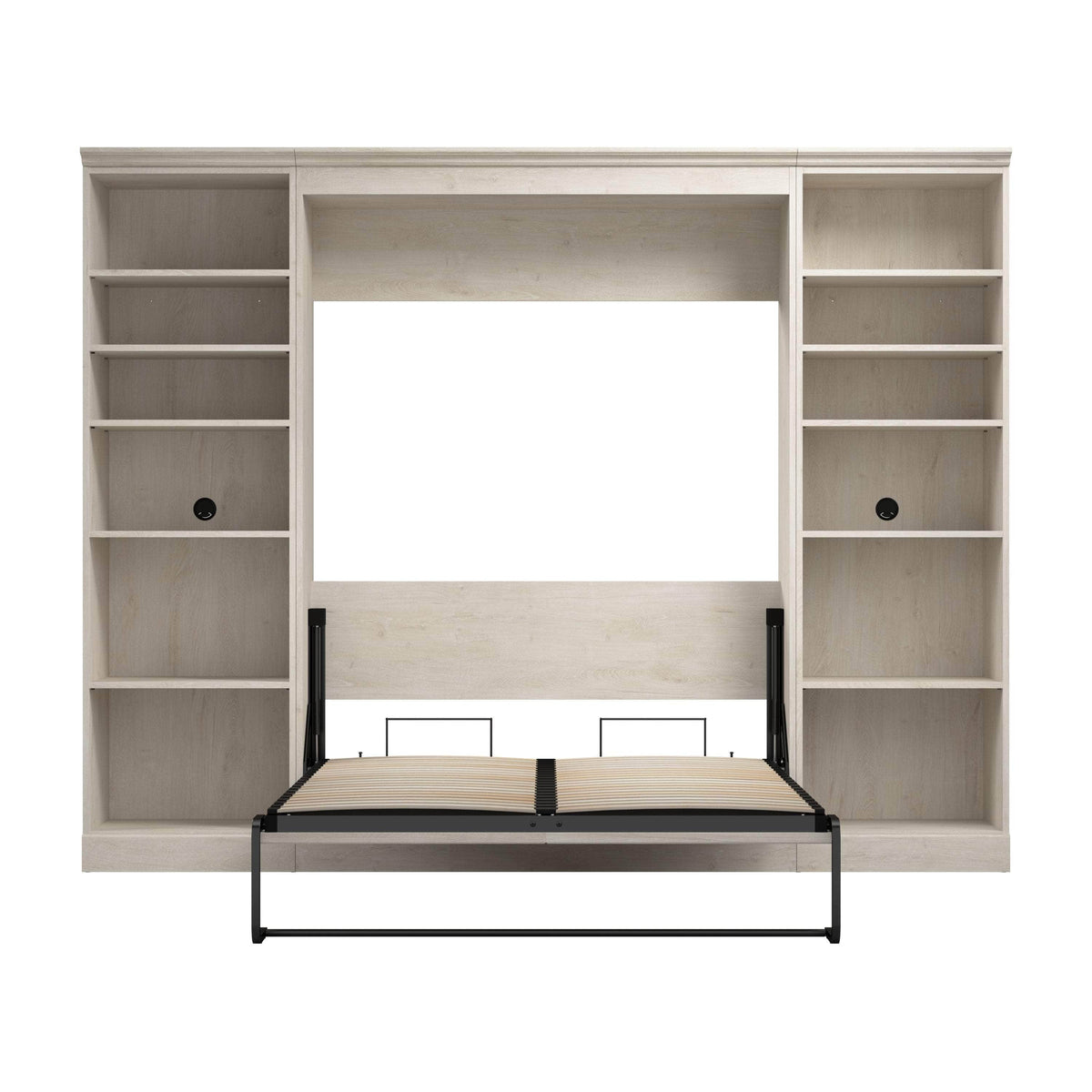 Modubox Versatile Full Murphy Wall Bed and 2 Storage Units, image 25