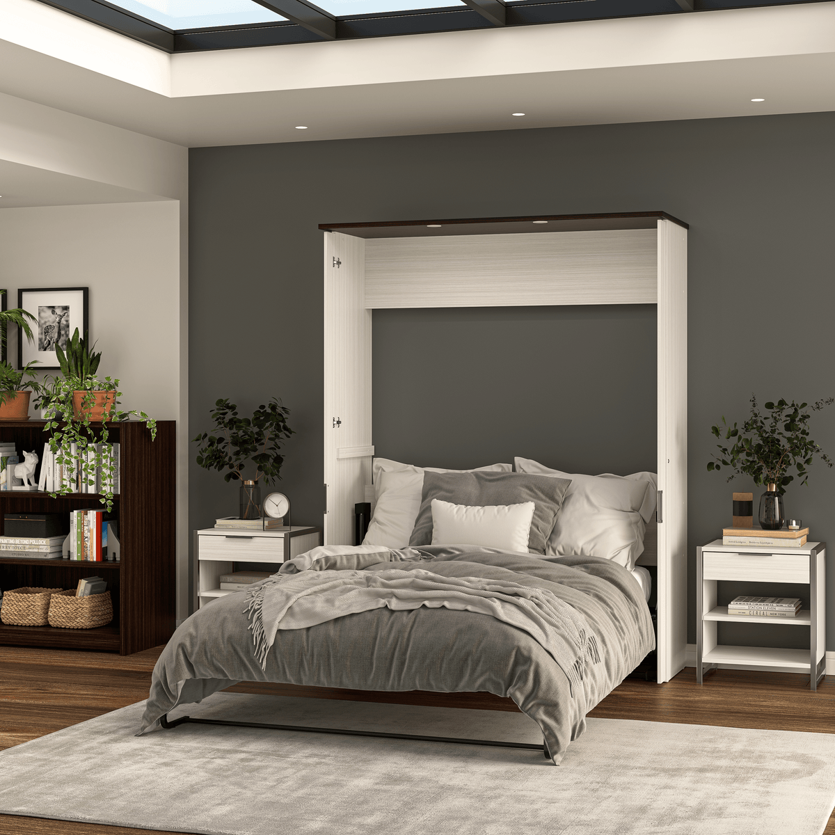 Modubox Lumina Queen Size Wall Murphy Bed, image 4