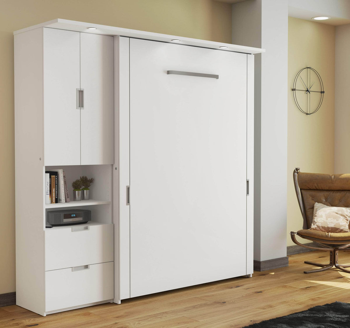 Modubox Lumina Full Murphy Wall Bed and 1 Storage Unit (82“), image 2