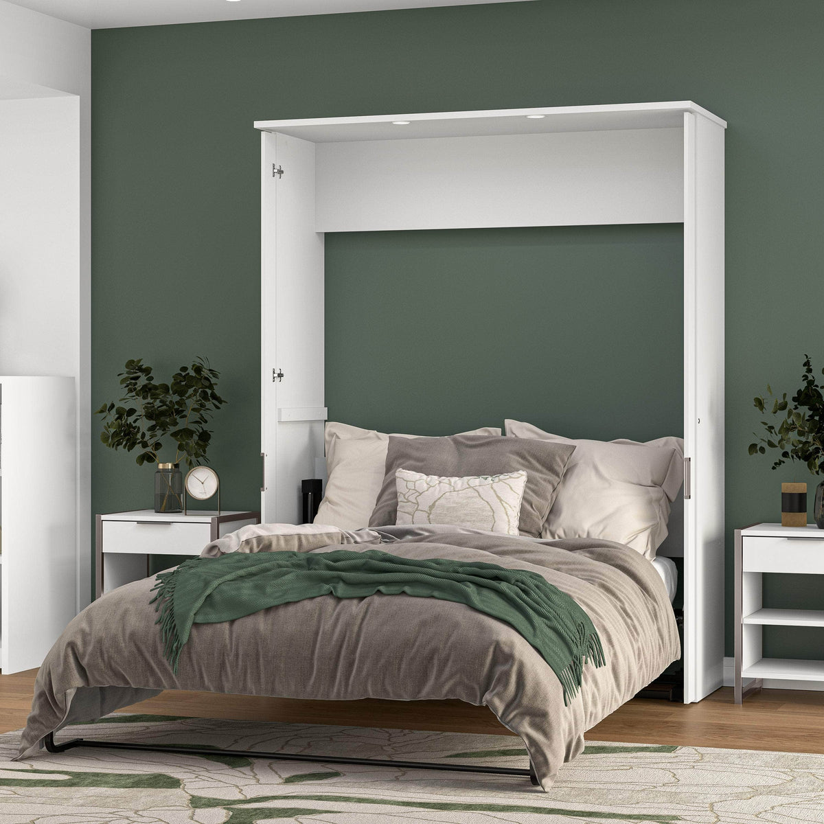 Modubox Lumina Queen Murphy Bed with Desk, image 9