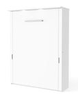 Modubox Lumina Queen Murphy Wall Bed and 2 Storage Units (113”) White, image 6
