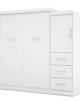 Modubox Nebula 90" Set including a Queen Wall Murphy Bed and One Storage Unit with Drawers, image 6