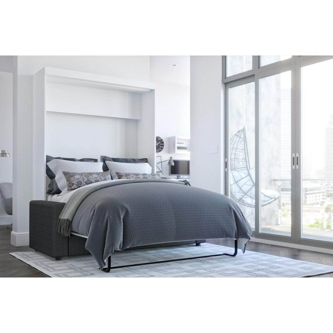 Modubox Nebula Full Murphy Bed and a Sofa White, image 1