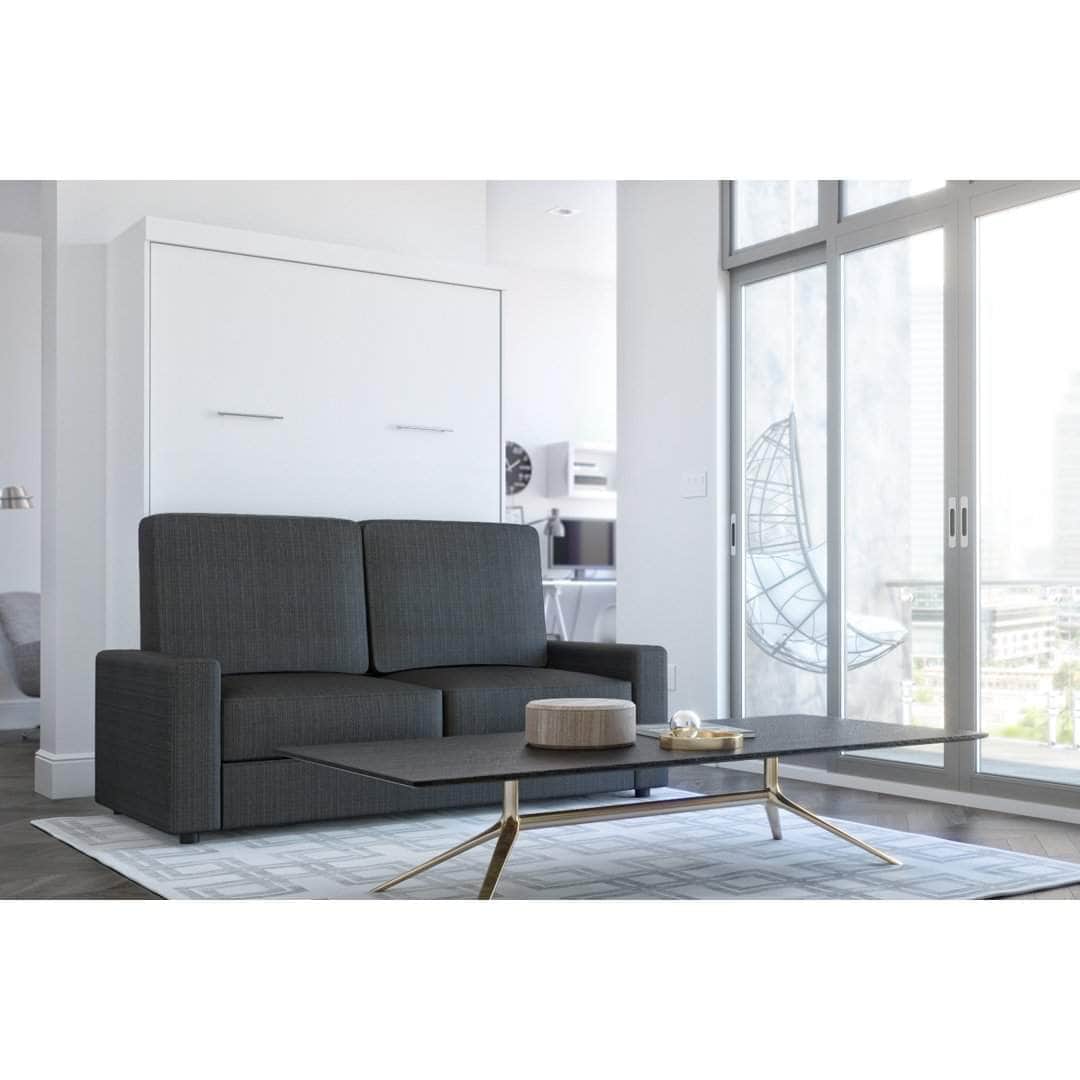 Modubox Nebula Full Murphy Bed and a Sofa White, image 2