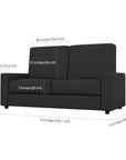 Modubox Nebula Full Murphy Bed and a Sofa White, image 8