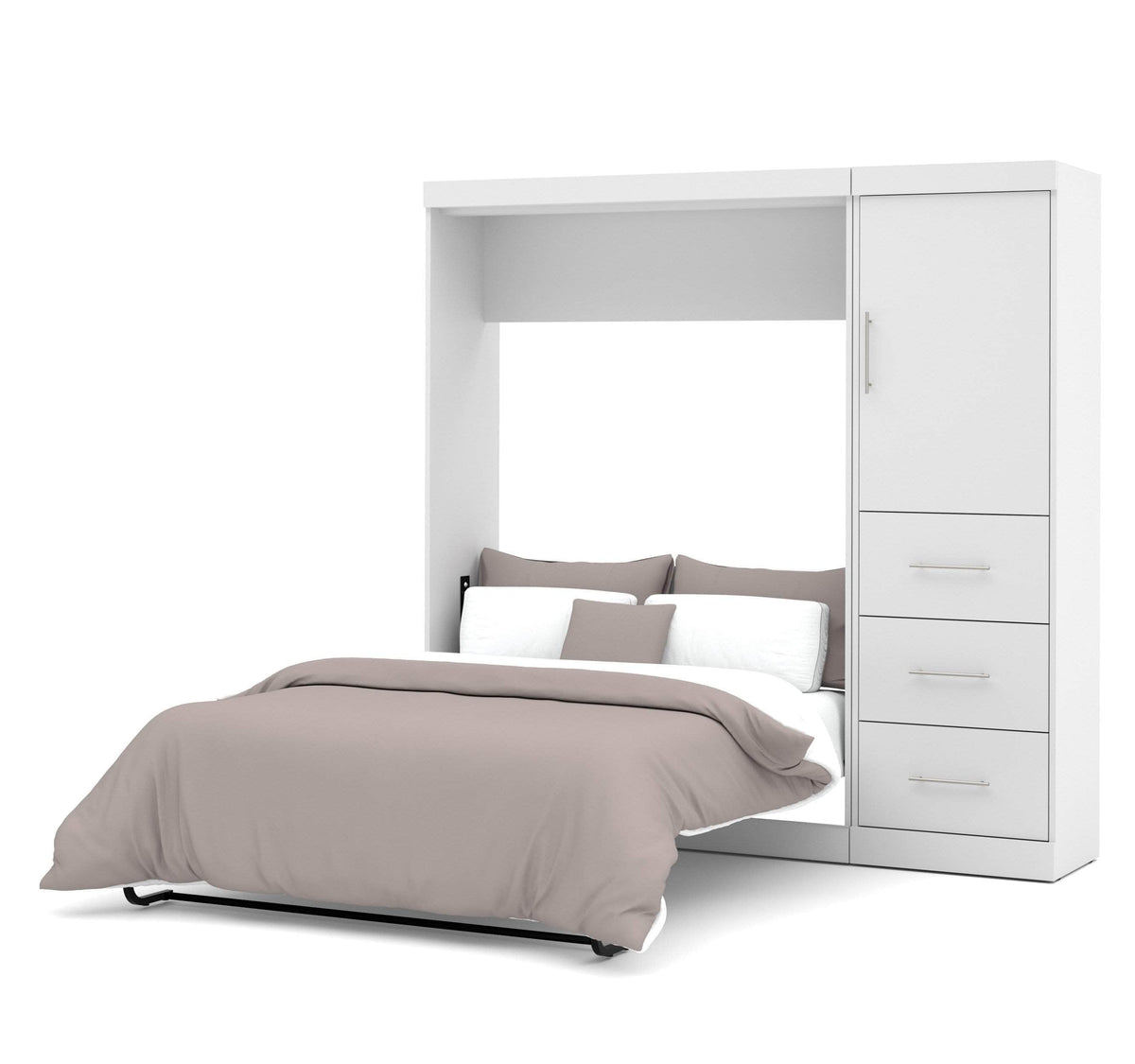 Modubox Nebula Full Murphy Wall Bed and Storage Unit with Drawers (84W), image 4