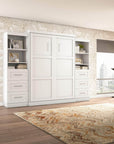 Modubox Pur 115" Queen Size Murphy Wall Bed with 2 Storage Units, image 5