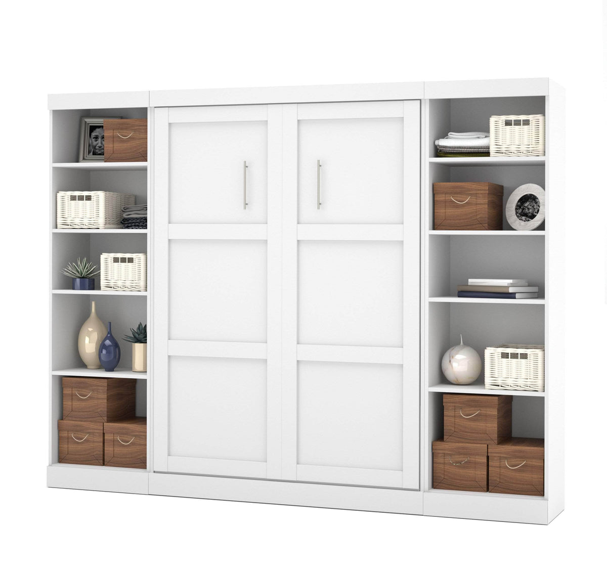 Modubox Pur Full Murphy Bed with 2 Storage Units (109W), image 3