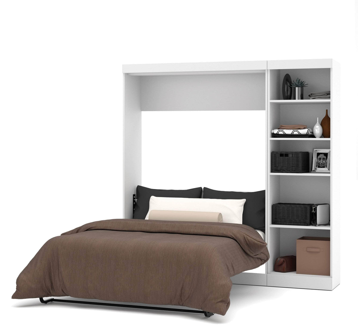 Modubox Pur Full Murphy Full Bed with Storage Unit (84W), image 4