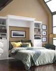 Modubox Versatile 115" Queen Size Murphy Wall Bed with 2 Storage Units, image 1