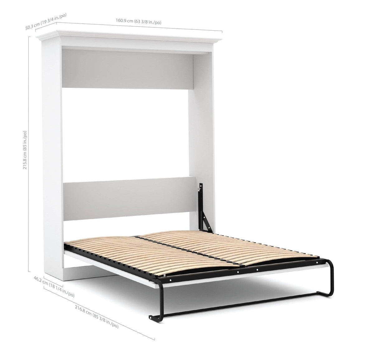 Modubox Versatile Full Murphy Wall Bed and 2 Storage Units, image 4