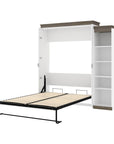 Modubox Orion Queen Murphy Wall Bed with Narrow Shelving Unit, image 7