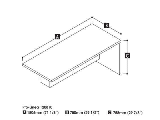 Modubox Pro Linea Contemporary Return Table, image 2