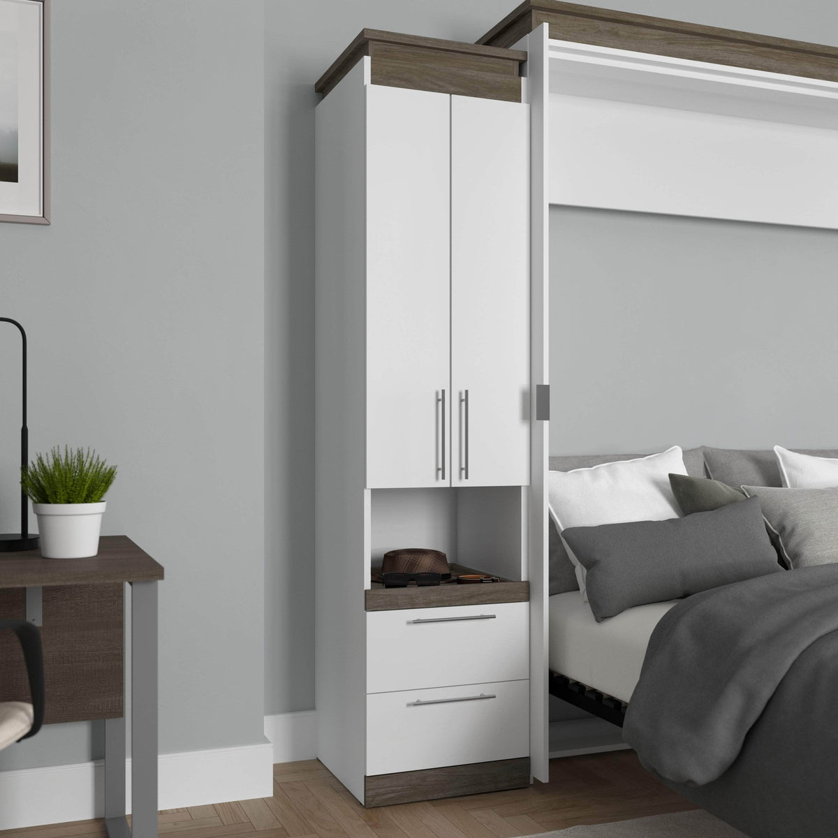 Modubox Orion 20"W Storage Cabinet with Pull Out Shelf, image 1