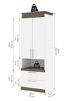 Modubox Orion 30"W Storage Cabinet with Pull Out Shelf, image 10