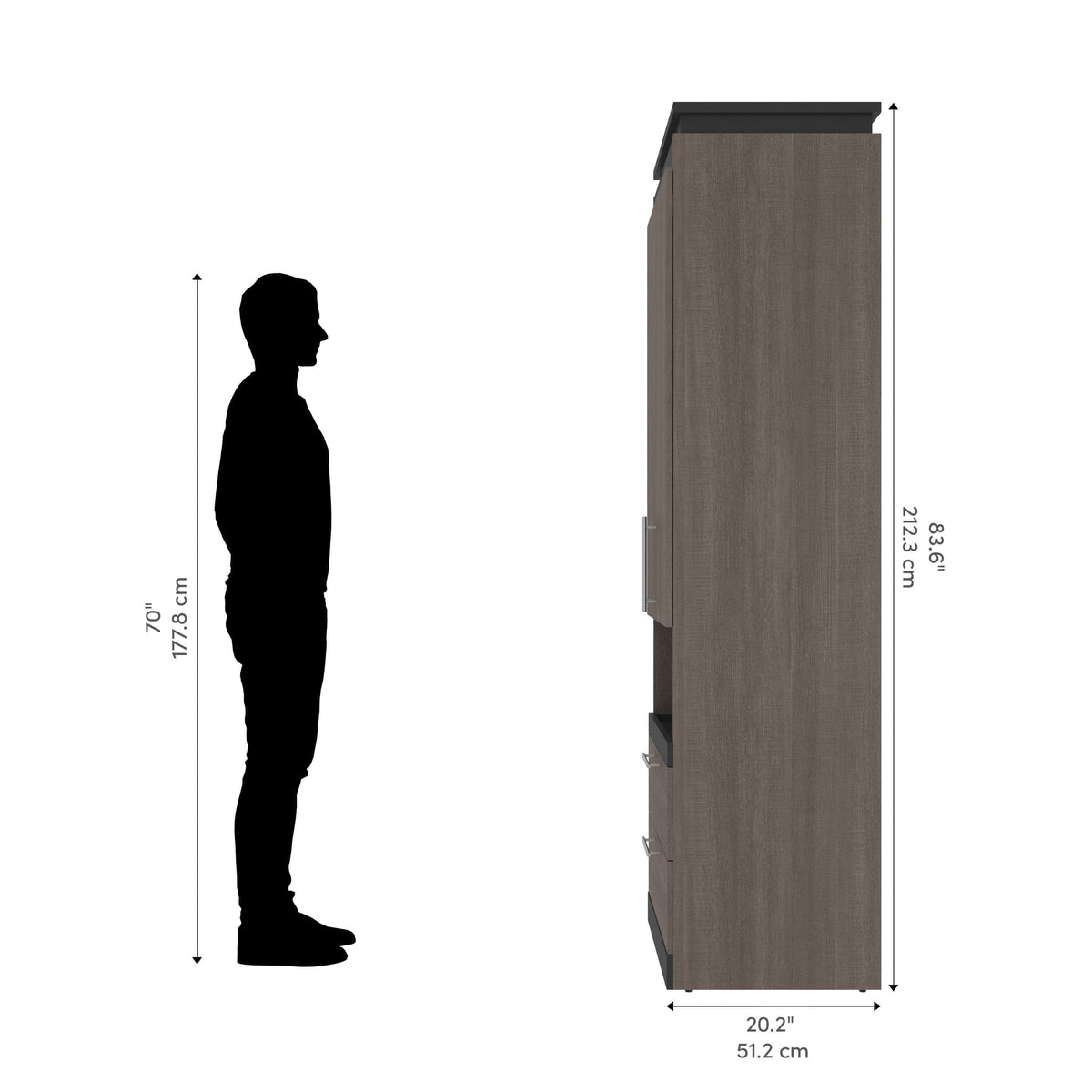 Modubox Orion 30"W Storage Cabinet with Pull Out Shelf, image 20