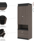 Modubox Orion 30"W Storage Cabinet with Pull Out Shelf, image 21