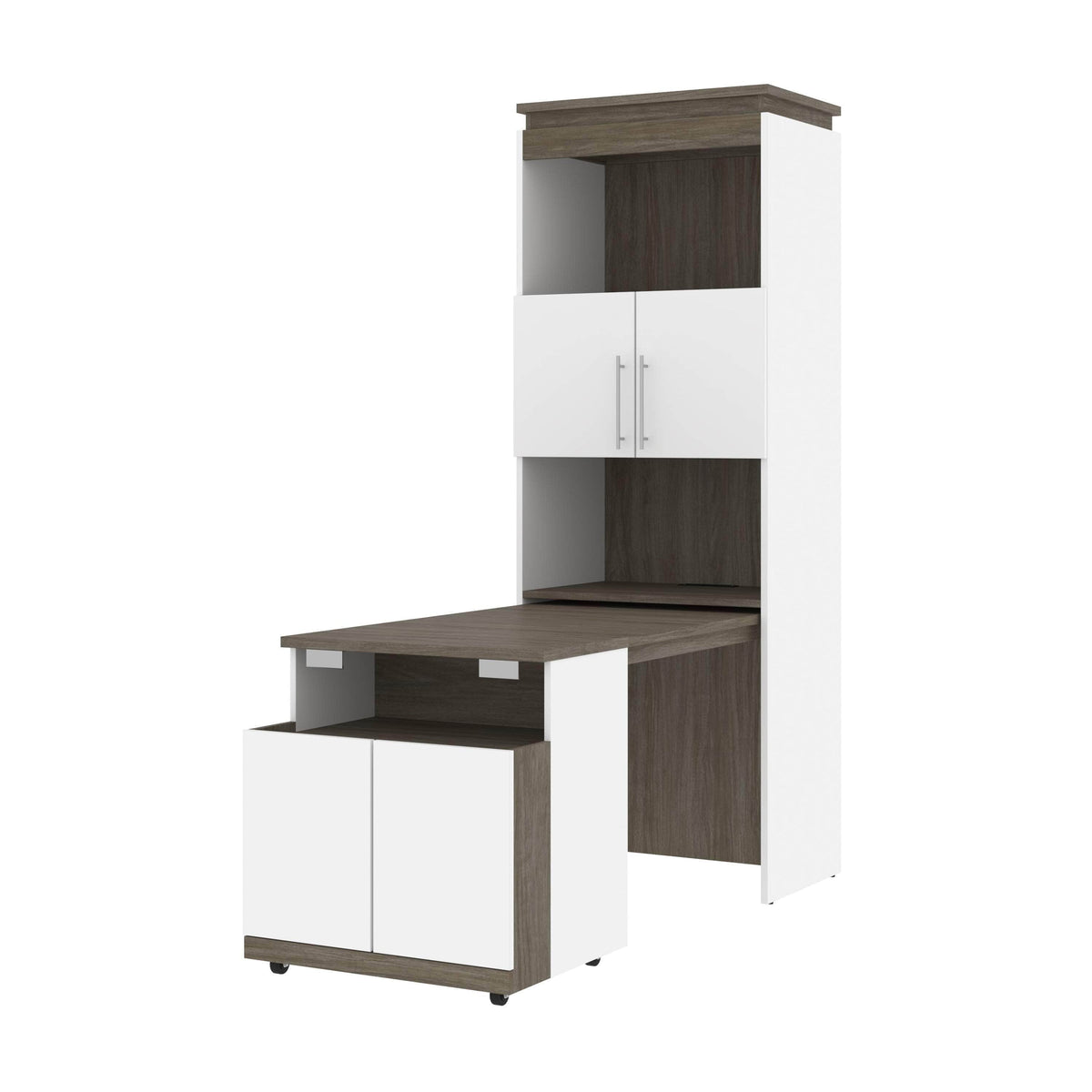 Modubox Orion Shelving Unit with Fold Out Desk, image 7