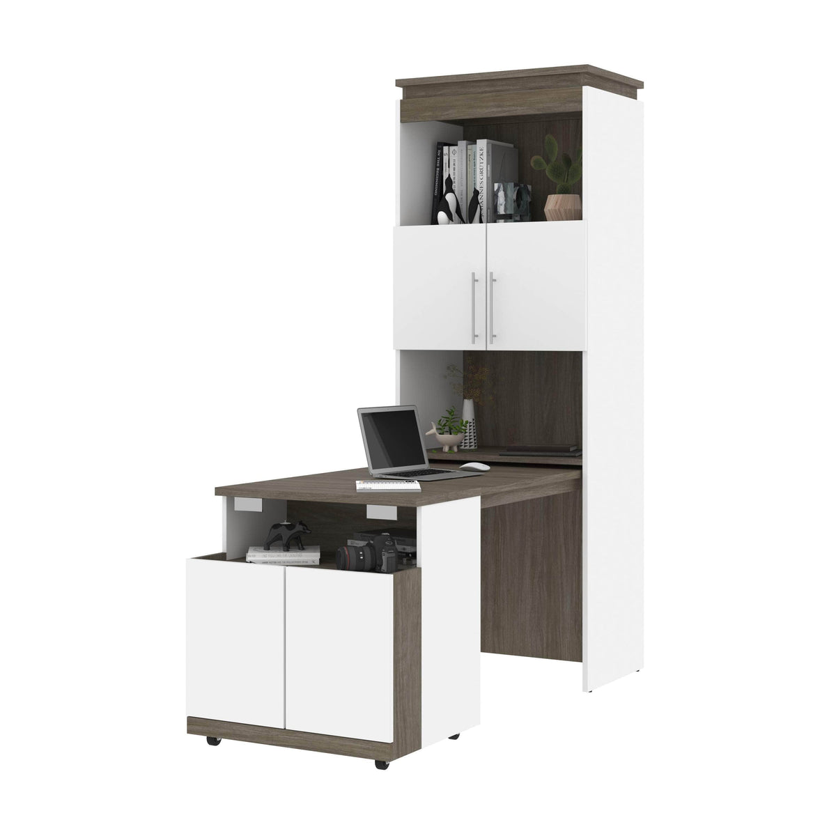 Modubox Orion Shelving Unit with Fold Out Desk, image 9