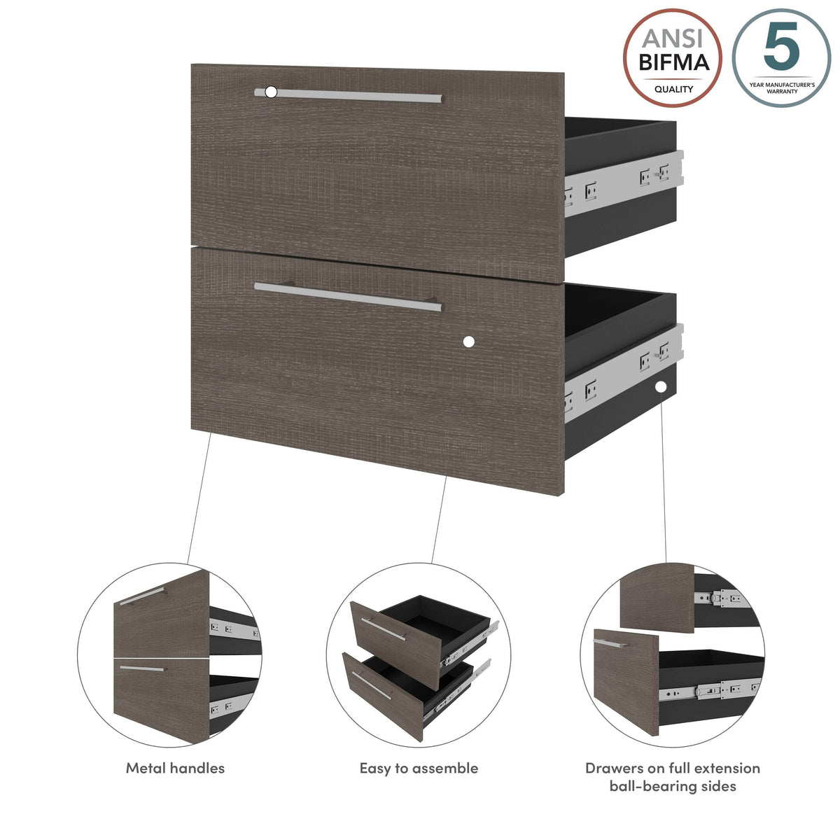 Modubox Orion 2 Drawer Set For Orion 20"W Narrow Shelving Unit, image 10
