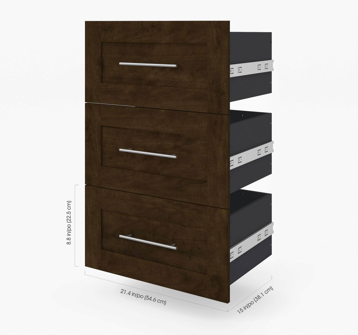Modubox Pur 3 Drawer Set for Pur 25W Storage Unit, image 4