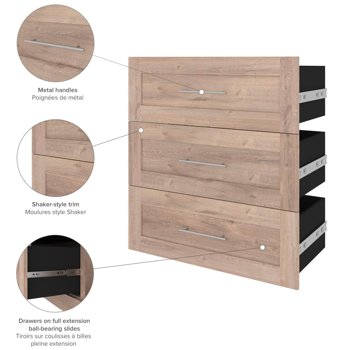 Modubox Pur 3 Drawer Set for Pur 36W Closet Organizer, image 3