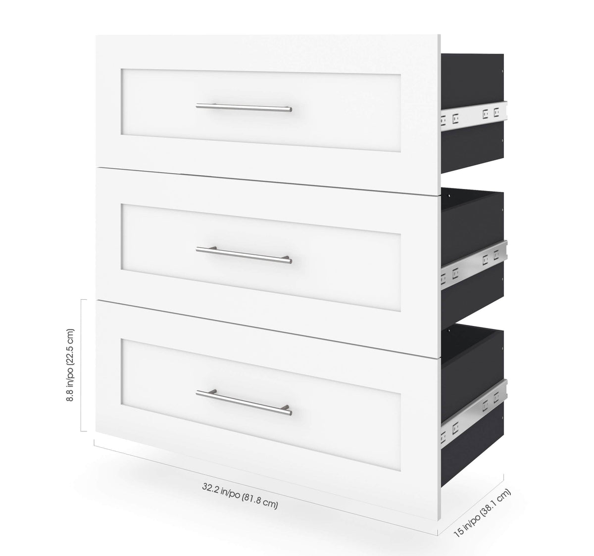 Modubox Pur 3 Drawer Set for Pur 36W Closet Organizer, image 8