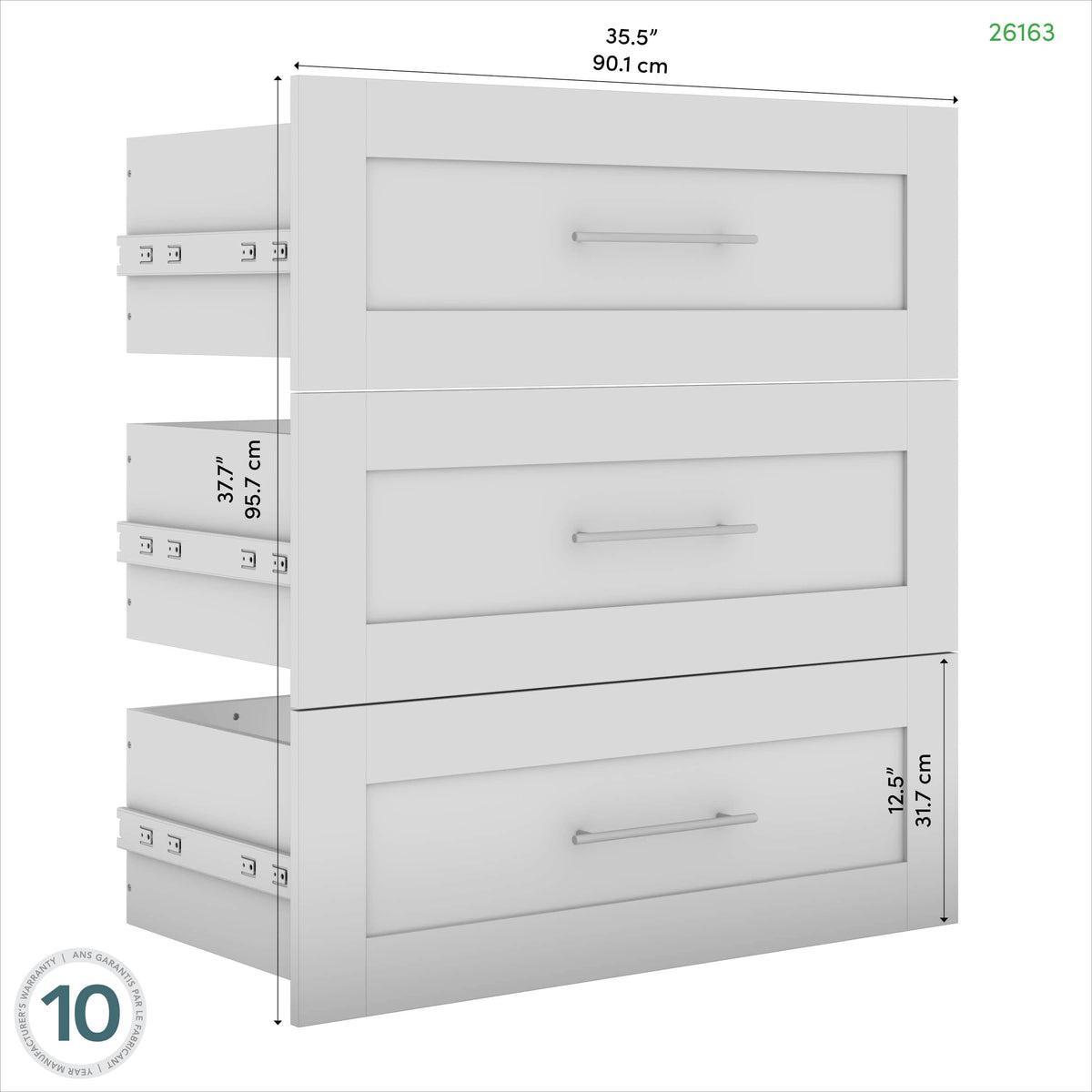 Modubox Pur 3 Drawer Set for Pur 36W Closet Organizer, image 23