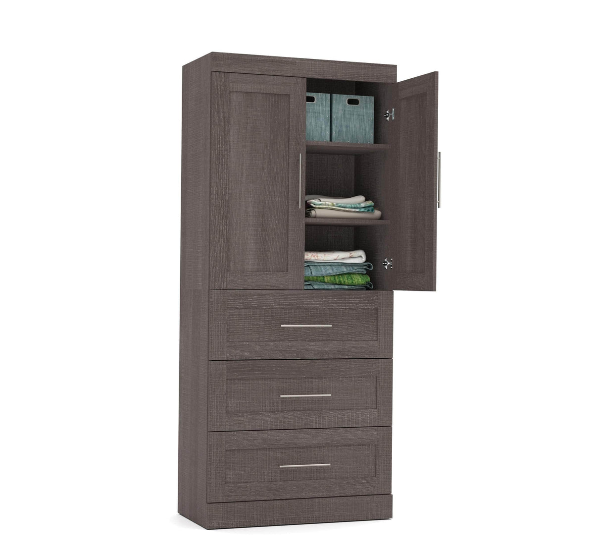Modubox Pur 36W Wardrobe with 3 Drawers, image 6