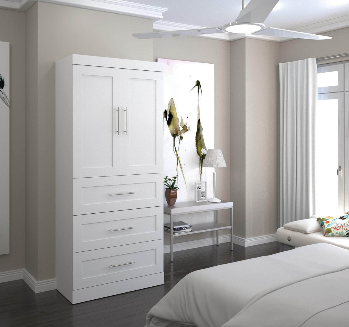 Modubox Pur 36W Wardrobe with 3 Drawers, image 1