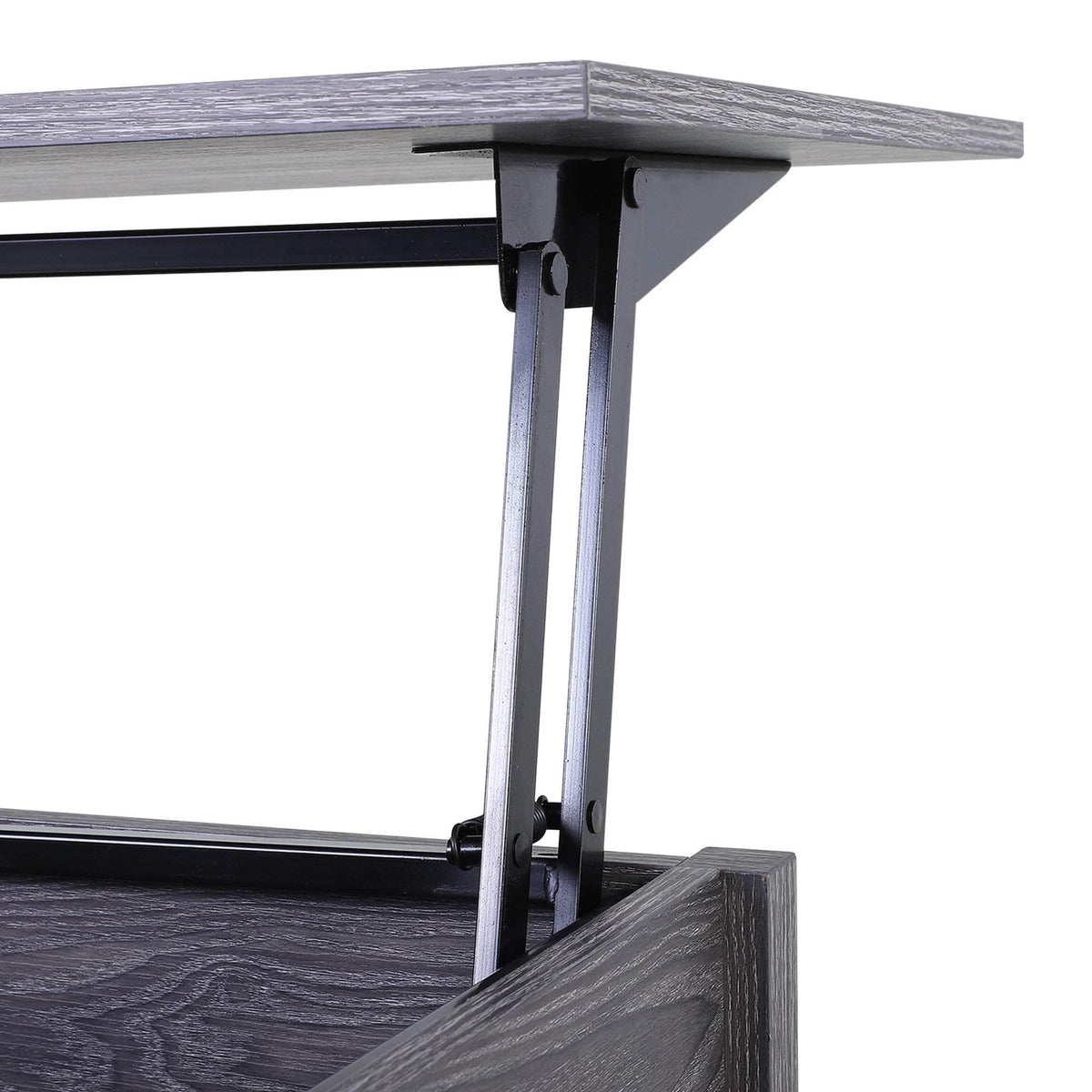 Aosom 39 Inch Modern Rectangular Lift Top Coffee Table with Storage, image 9