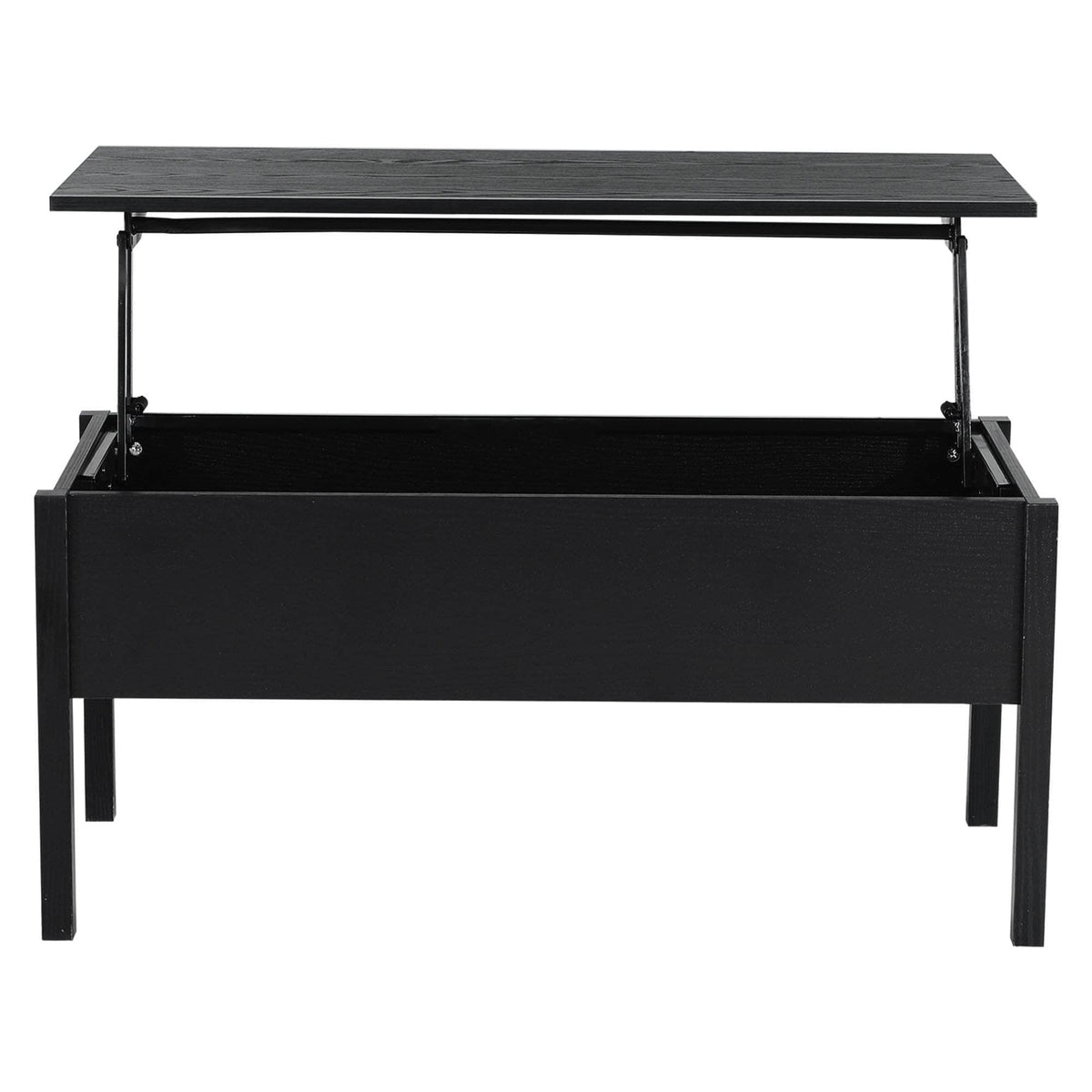 Aosom 39 Inch Modern Rectangular Lift Top Coffee Table with Storage, image 20
