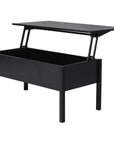 Aosom 39 Inch Modern Rectangular Lift Top Coffee Table with Storage, image 14