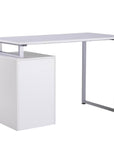 Aosom Industrial Style Office Computer Desk with Reversible 3 Drawer Filing Cabinet, image 14
